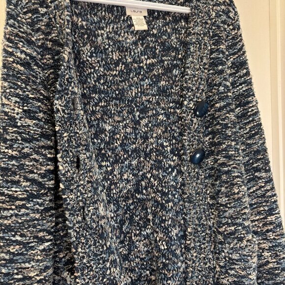 Vintage Laura Cozy Bouclé Marled Cottagecore Knit Cardigan - Picture 6 of 7